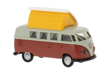 Brekina 31635 - H0 - VW T1b Camper - grau /rot